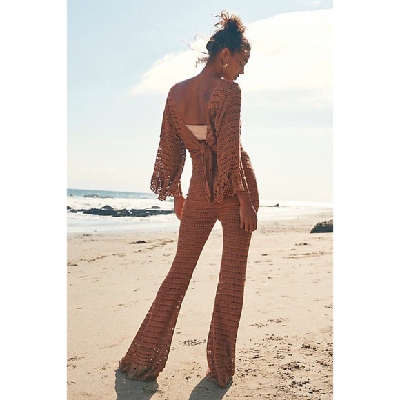 Free People Desert Roads Crochet Jumpsuit - Picture 2 of 7